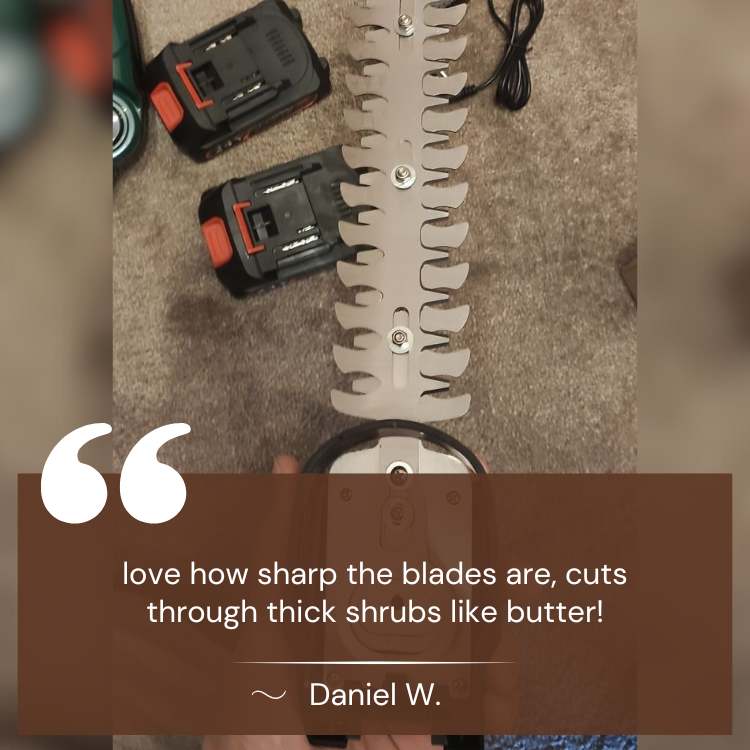 Skorter | Cordless 2-in-1 Hedge & Shrub Trimmer | Lightweight, Ergonomic & Ideal for Garden Maintenance