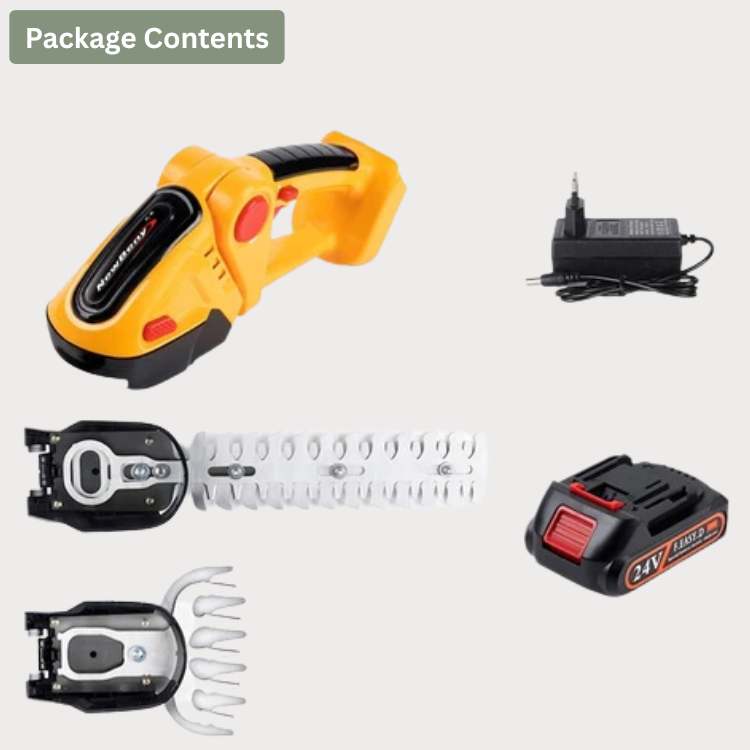 Skorter | Cordless 2-in-1 Hedge & Shrub Trimmer | Lightweight, Ergonomic & Ideal for Garden Maintenance