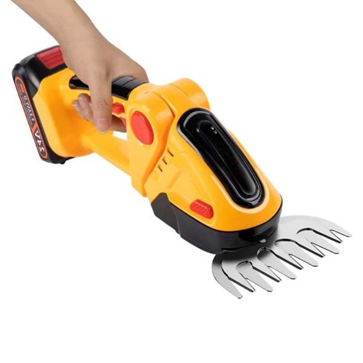 Skorter | Cordless Hedge & Shrub Trimmer | 2-in-1 Cutting Heads, Lightweight & Ergonomic for Effortless Garden Maintenance