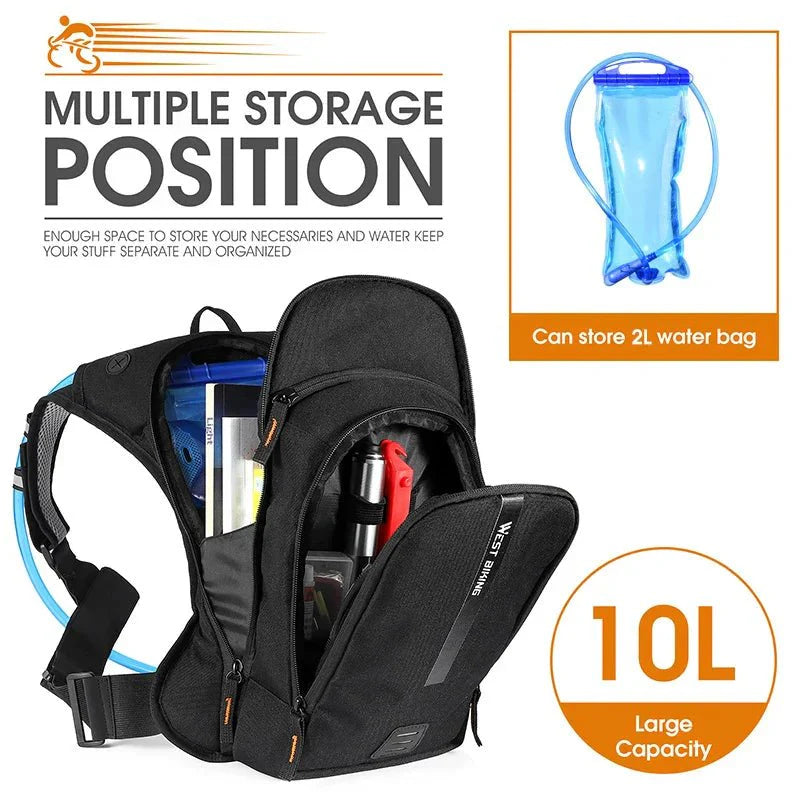 Skorter | Prosport Hydro Pack – Ultralight 10L cycling backpack with hydration system