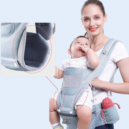 Skorter | 3-in-1 Ergonomic Baby Carrier with Storage Pouch – Soft Cotton Newborn to Toddler Carrier