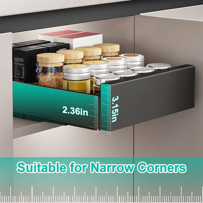 Skorter | Expandable closet organizer in carbon steel with silent sliding rod