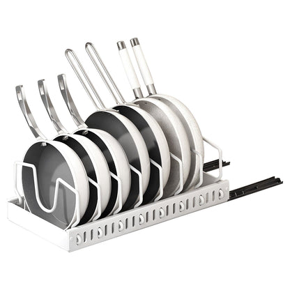 Skorter | Expandable pot and pan organizer with 8 adjustable dividers