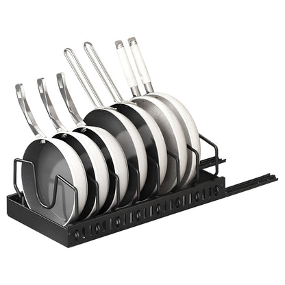 Skorter | Expandable pot and pan organizer with 8 adjustable dividers
