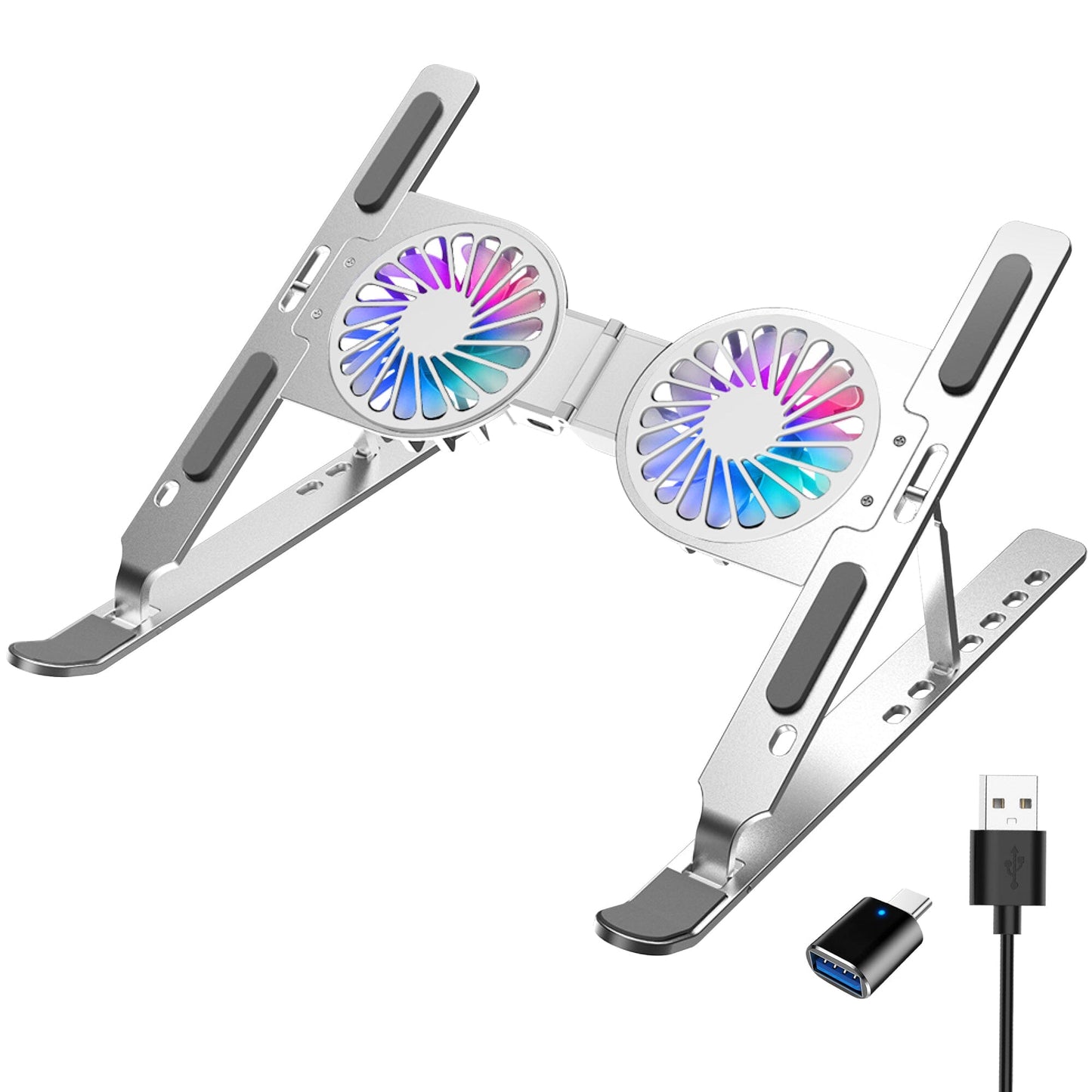 Skorter | Rent F82 Adjustable Laptop Stand Laptop Cooling Powder Fan Ergonomic Foldable Laptop Holder