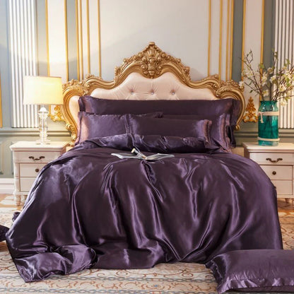 Skorter | Elegant Satin Silk Bedding Set - Luxurious Comfort for Every Night