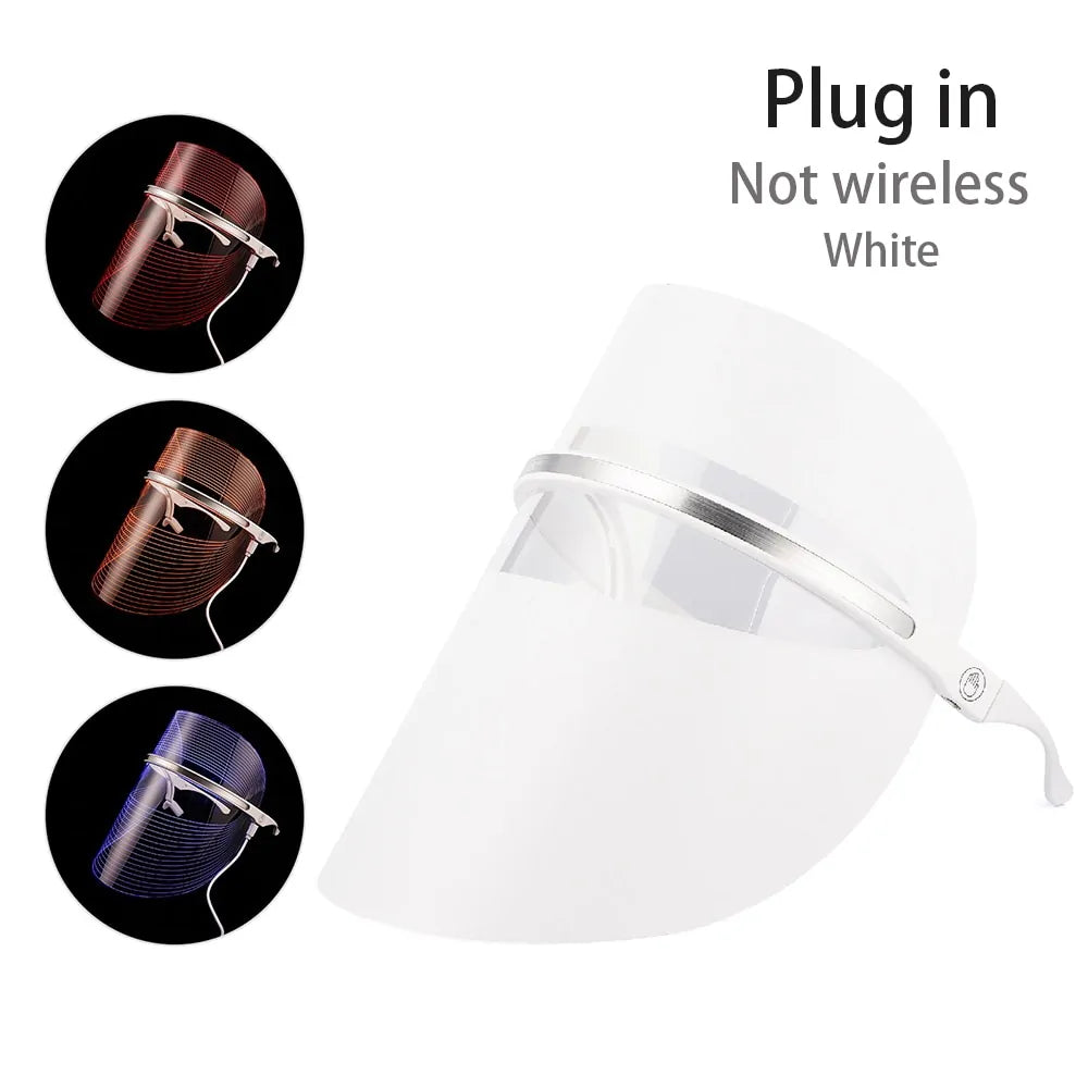 Skorter | 3 Colors LED Light Anti-Aging Therapy Face Mask