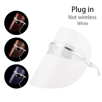 Skorter | 3 Colors LED Light Anti-Aging Therapy Face Mask
