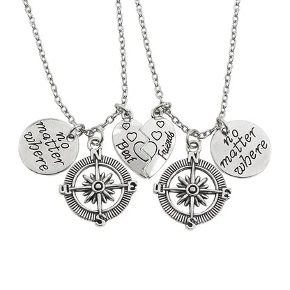 Skorter | I love you Best Friends / Couple Necklace Jewelry Puzzle Necklace