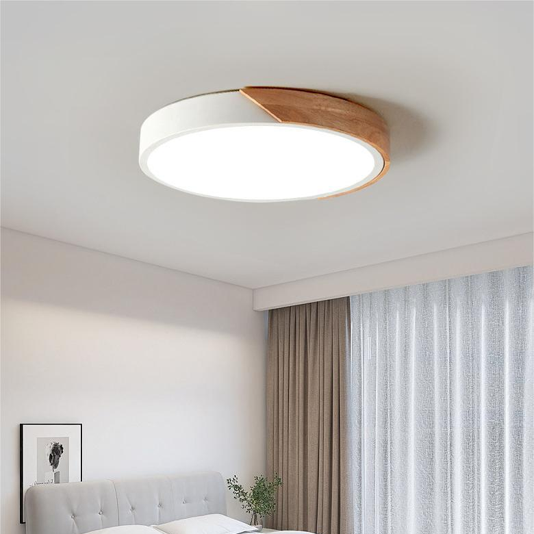 Skorter | Scandinavian Circular LED Ceiling Light | Soft Illumination, Minimalist Design & Ideal for Bedrooms and Work Areas