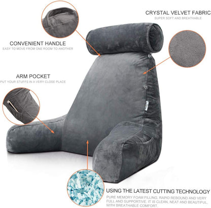 Reading Bed Pillow with Arms - SKØRTER