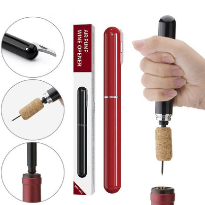 skorter | 2-In-1 Air Pressure Pump Wine Bottle Opener With Foil Cutter