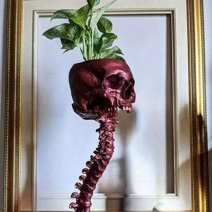 Skorter | BoneBloom | Planter with Skull and Spine