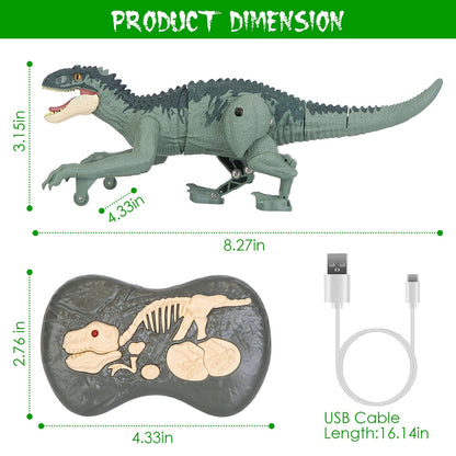 Skorter | Remote-Controlled Dinosaur with 3D Eye Roaring Sounds for 3-12 Years Old