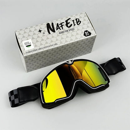 Skorter | RETRO RIDE GOGGLES – Vintage Motorcycle Eyewear with 100% UV Protection