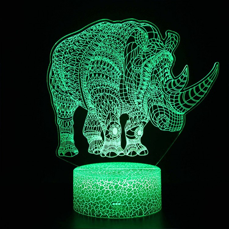 Skorter | 3D Lamp Rhinoceros Majestic