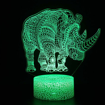 Skorter | 3D Lamp Rhinoceros Majestic