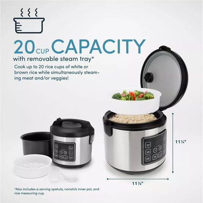 Skorter | 20-Cup Multifunctional Digital Rice Cooker