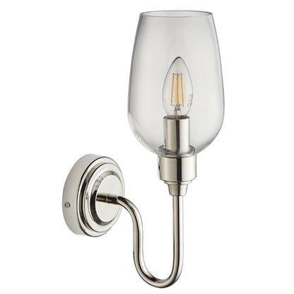 Skorter | Ridgeton Nickel & Glass Wall Lamp