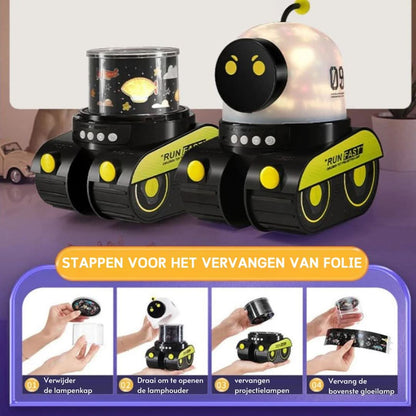 Skorter | Robot Star Mirror | Projector Lamp & Speaker