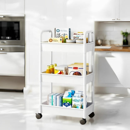 Skorter | 3-Tier Multifunctional Rolling Cart with Wheels