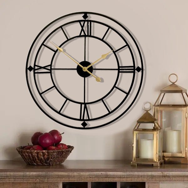 Roman Letters Decorative Big Wall Clock for Livingroom 20 Inches - SKØRTER