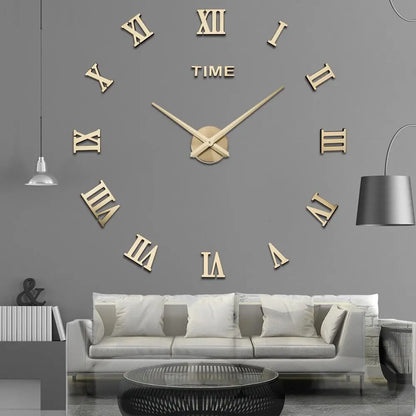Skorter | Romantime - Unique DIY Wall Clock - Roman Numerals - Stylish and Personal