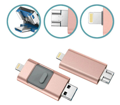 Skorter | DataFlex 4-in-1 Memory Stick – USB Storage for Phone, Tablet and PC