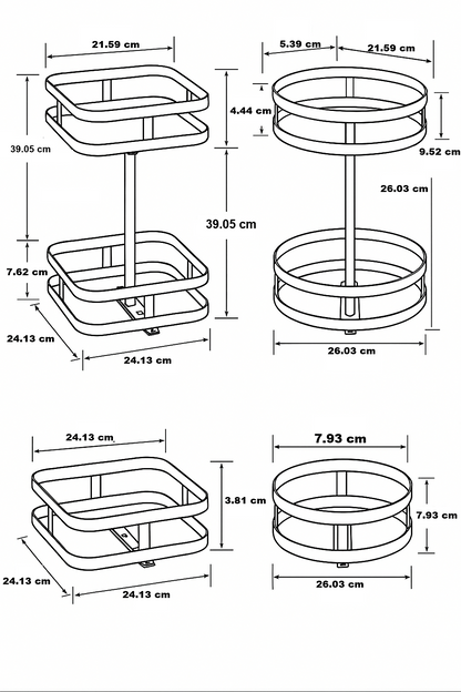 Skorter | Rotating Storage Rack - TwistRack 360°