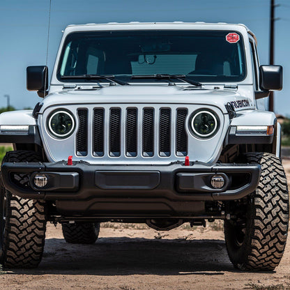 Skorter | Round LED Headlight Halo Angel Eyes for Jeep Wrangler