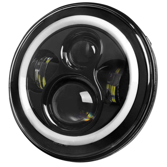 Skorter | Round LED Headlight Halo Angel Eyes for Jeep Wrangler
