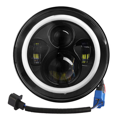 Skorter | Round LED Headlight Halo Angel Eyes for Jeep Wrangler