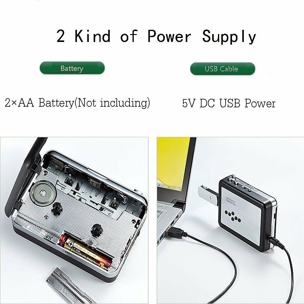 Skorter | Cassette-to-MP3 format converter - Save to USB flash drive - Music player