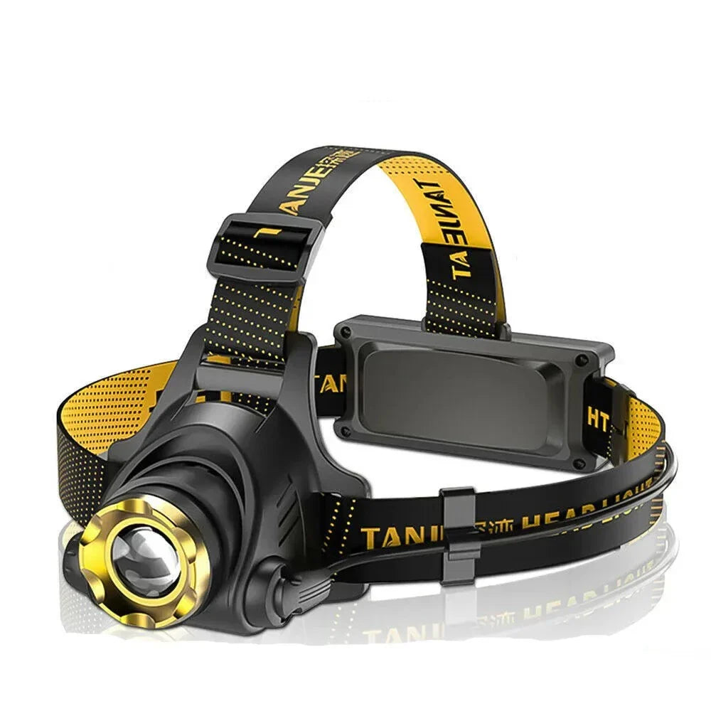 Skorter | 990000LM LED Headlamp Rechargeable Tactical Flashlight Zoom Head Flashlight