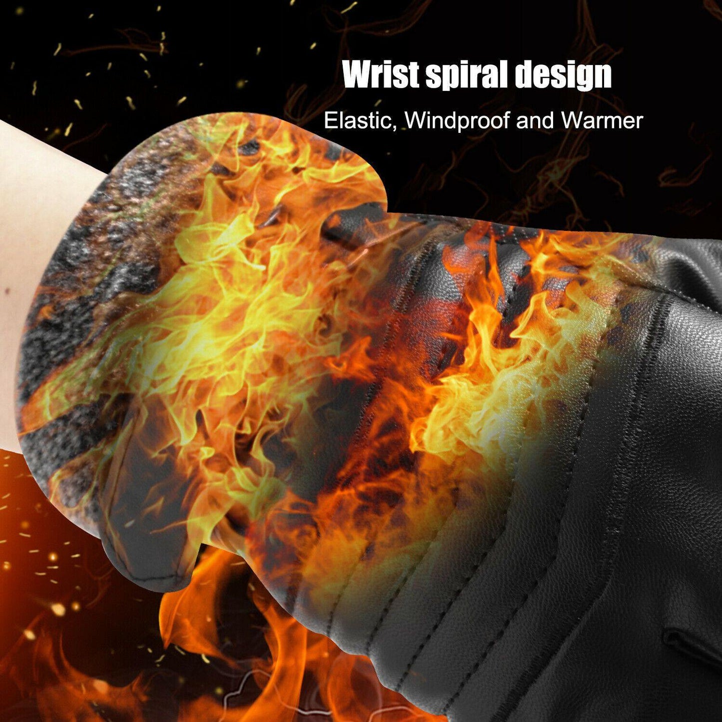Skorter | -30℃ Waterproof, warm leather ski gloves for winter | Touchscreen compatible