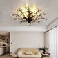 Retro Large Crystal Chandelier Branches Ceiling Pendant Lamp Fixture w/ 5 Light