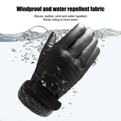 Skorter | -30℃ Waterproof, warm leather ski gloves for winter | Touchscreen compatible