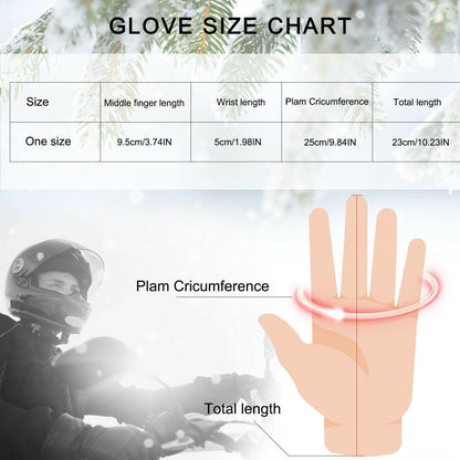 Skorter | -30℃ Waterproof, warm leather ski gloves for winter | Touchscreen compatible