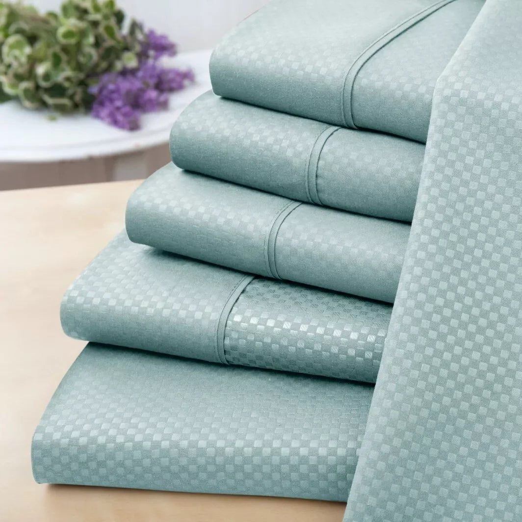 Skorter | 6-piece set: US Army printed check bedding set