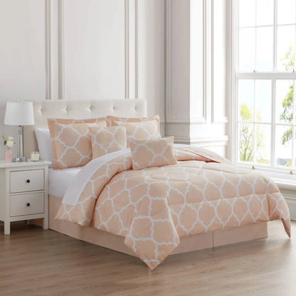 Skorter | 6-piece set: Kathy Ireland Trellis oversized comforter set