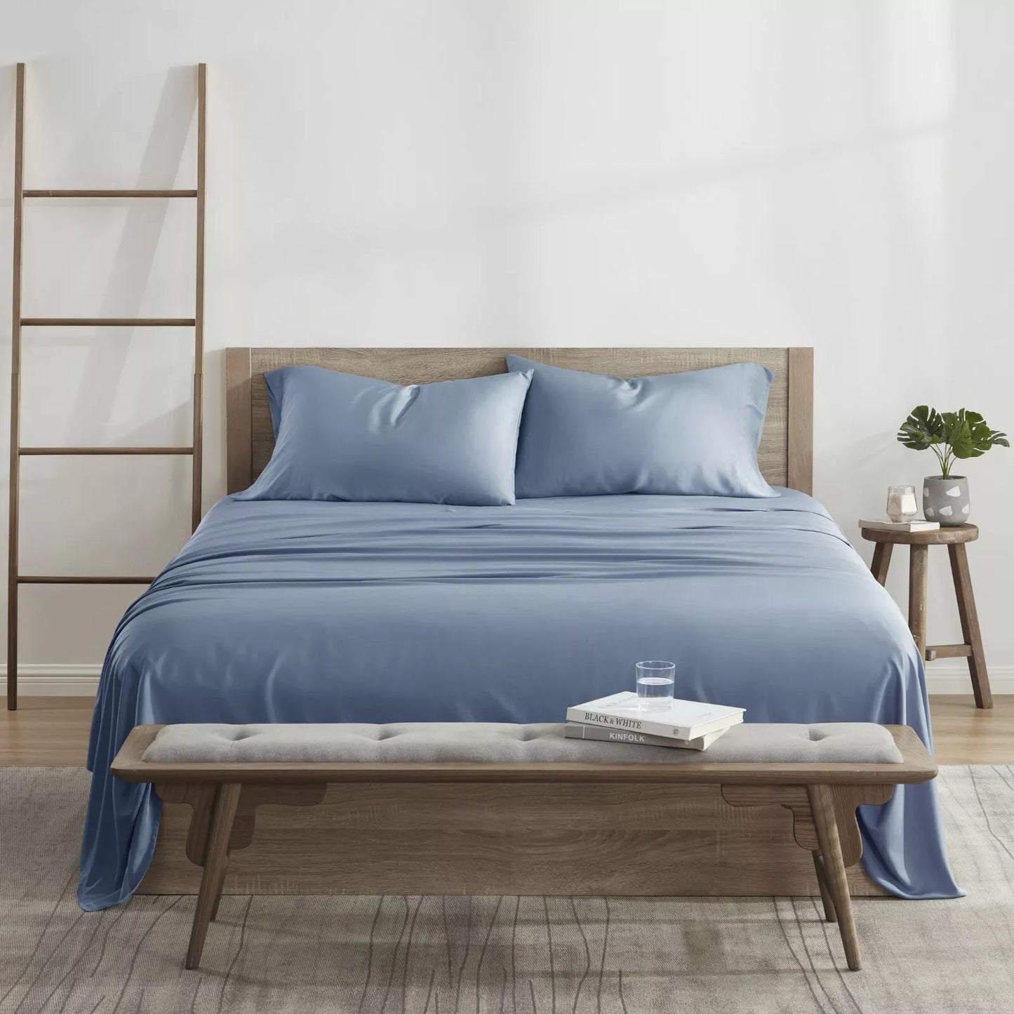 Skorter | 4-piece set: Kathy Ireland 300 thread count 100% bamboo sheet set