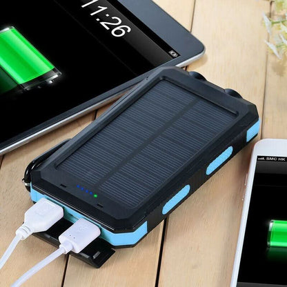 Skorter | Waterproof Solar Power Bank with LED Flashlight
