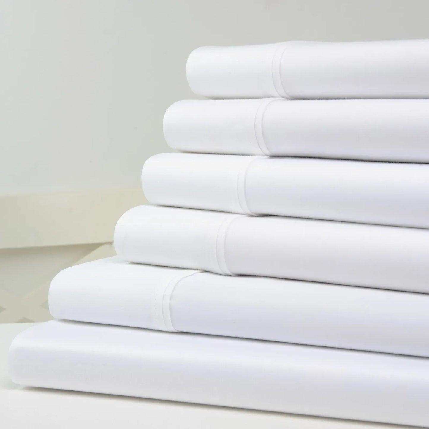 Skorter | 6-piece set: Kathy Ireland 1200 thread count cotton rich sheet set