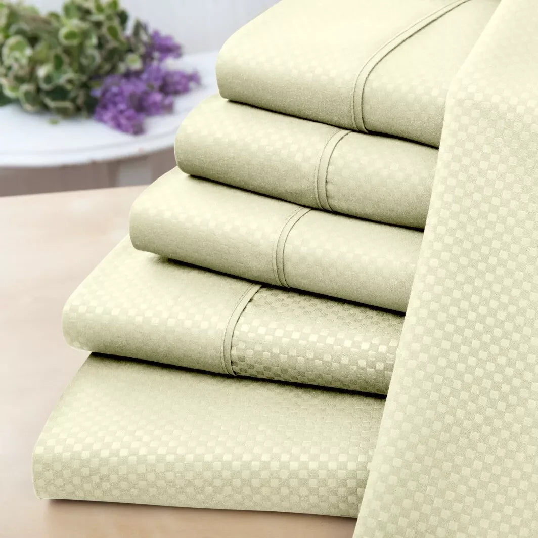 Skorter | 6-piece set: US Army printed check bedding set