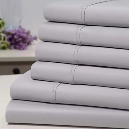 Skorter | 6-piece set: Kathy Ireland 1500 thread count bamboo cotton bedding set