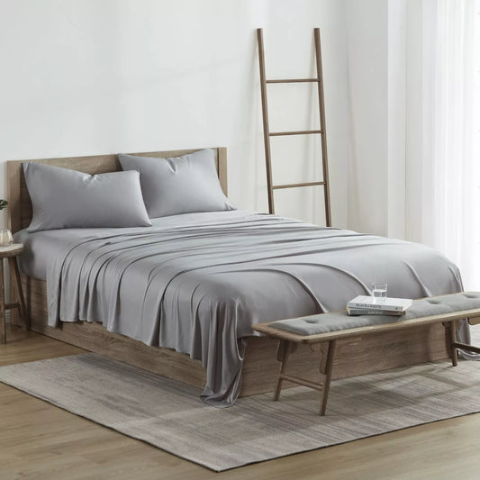 Skorter | 4-piece set: Kathy Ireland 300 thread count 100% bamboo sheet set