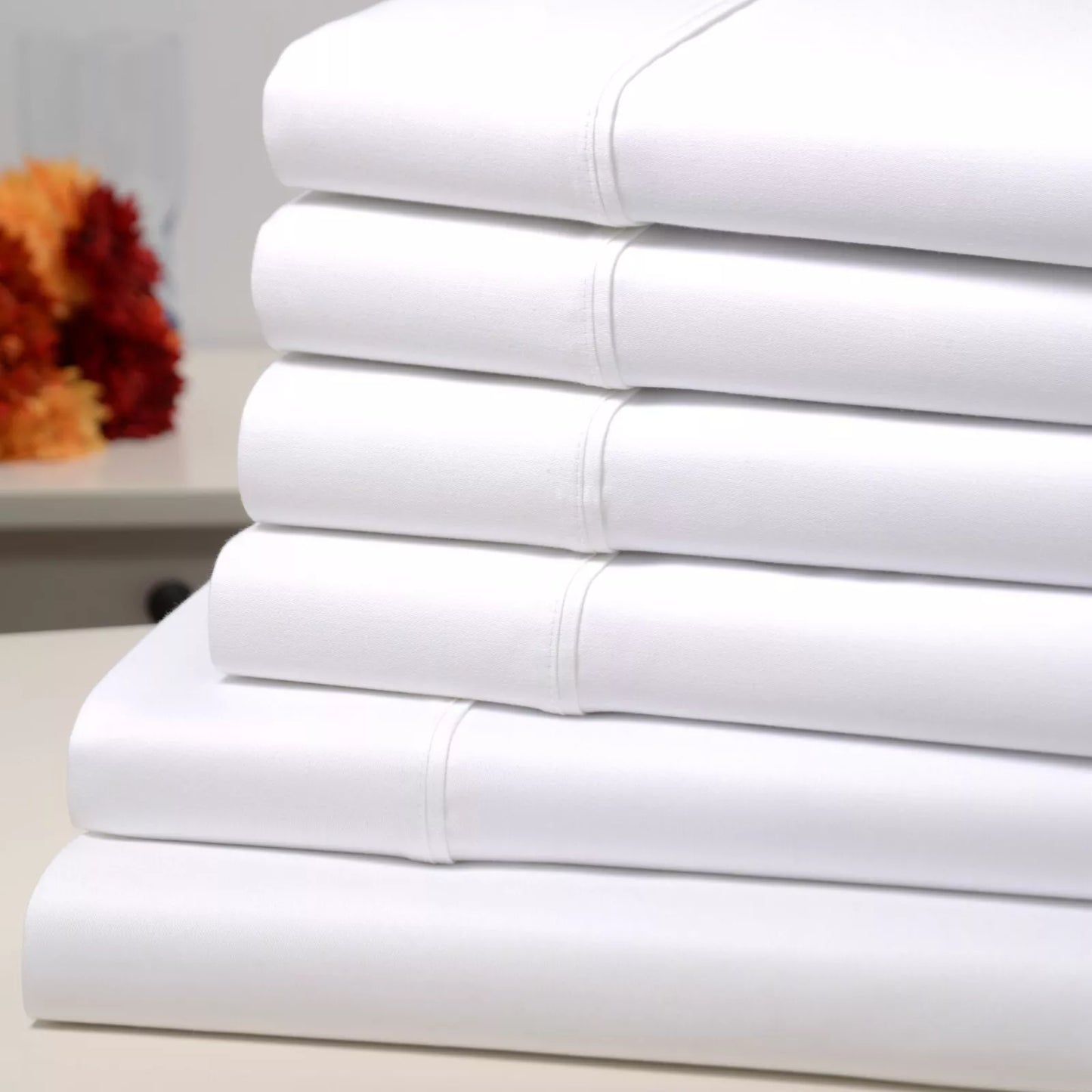 Skorter | 6-piece set: Kathy Ireland 1500 thread count bamboo cotton bedding set