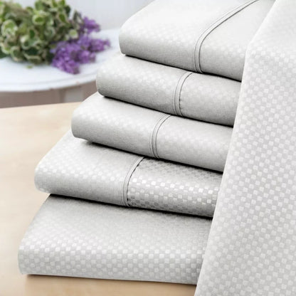 Skorter | 6-piece set: US Army printed check bedding set