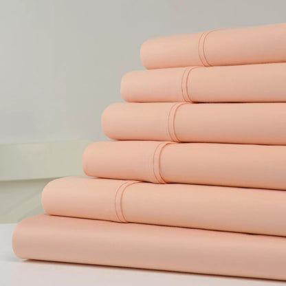 Skorter | 6-piece set: Kathy Ireland 1200 thread count cotton rich sheet set