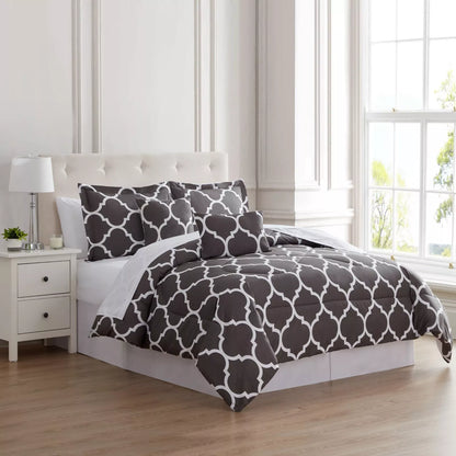 Skorter | 6-piece set: Kathy Ireland Trellis oversized comforter set
